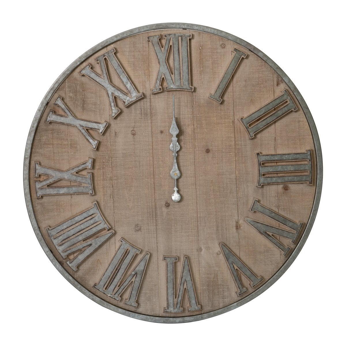 Wall Decoratives - Adelaide Oversized Wall Clock (SA80139-DS) picket and rail