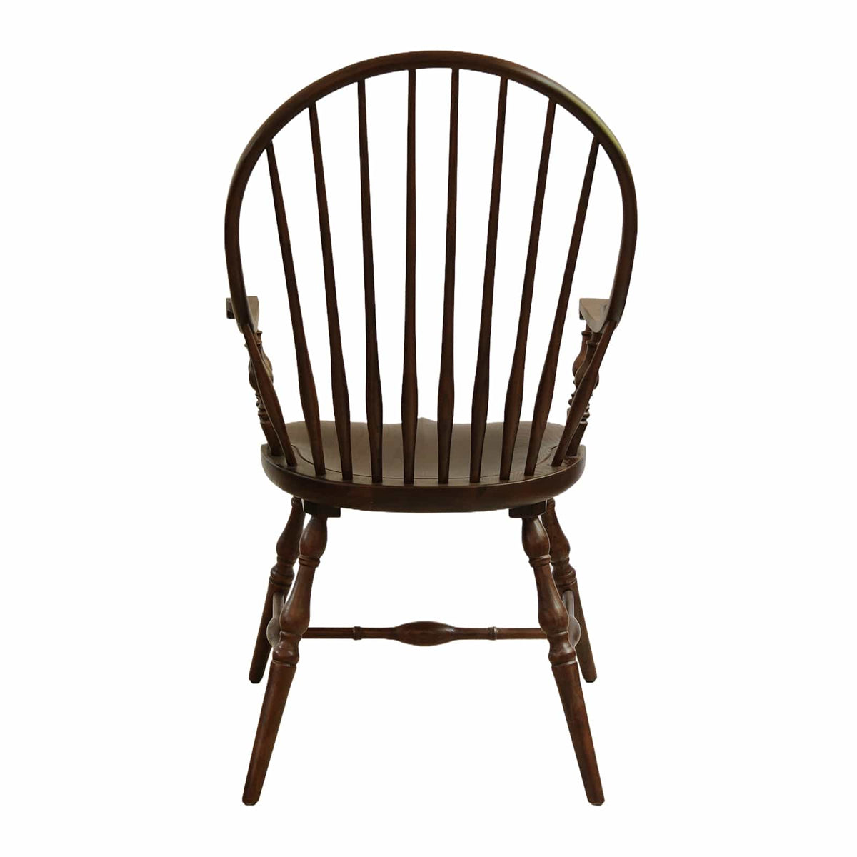 Windsor Armchair (HM-W02) British Design Solid Wood American Beech Bentwood Armchair Lounge - Walnut/Oak/Black picket and rail