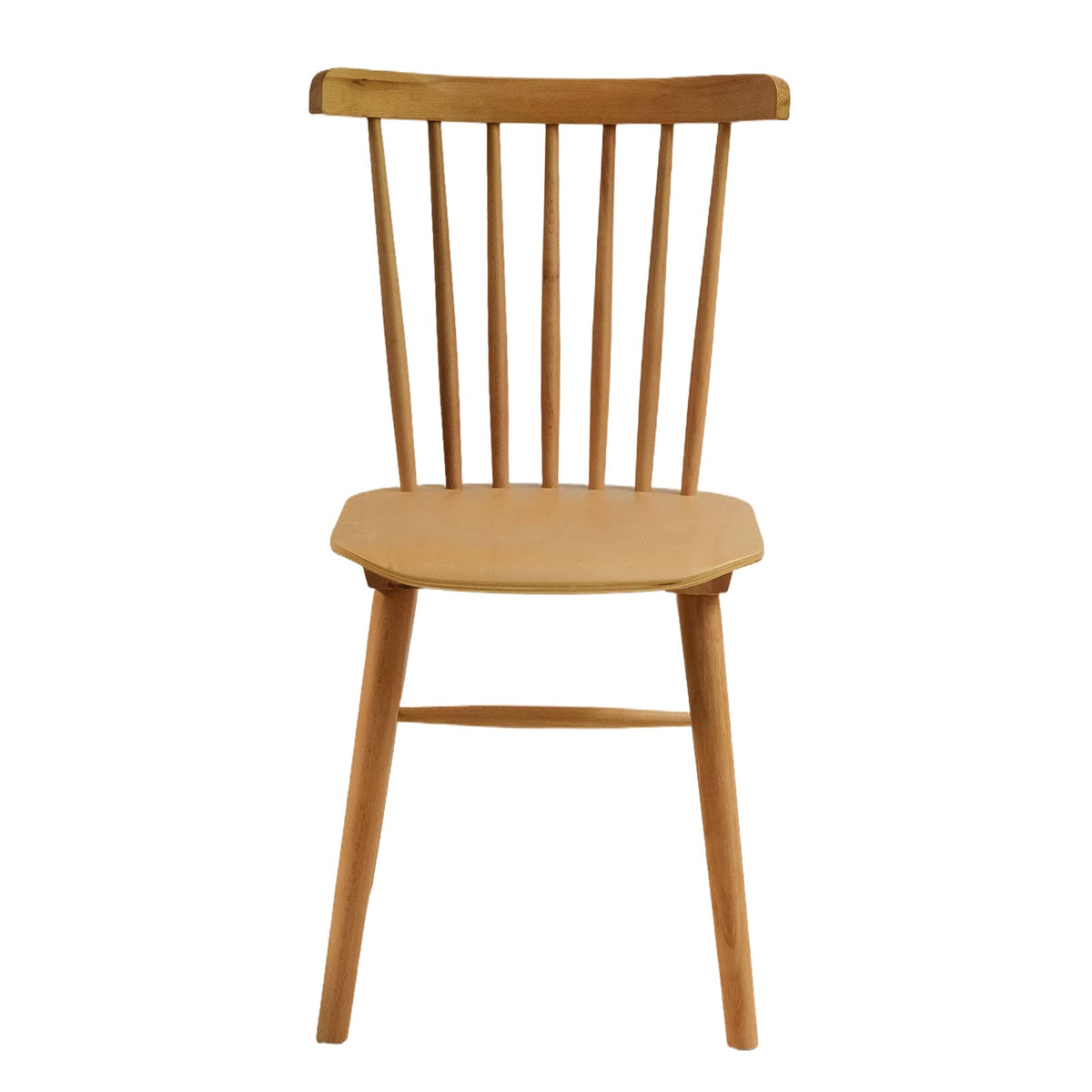 Windsor Chair (HM-W01) British Design Solid Wood American Beech Bentwood Dining Chair - Walnut/Oak/Black picket and rail