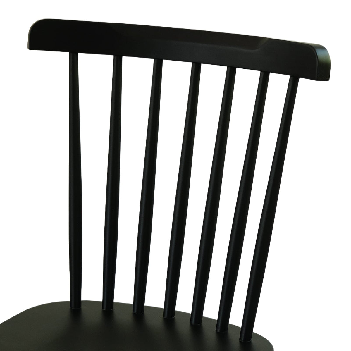 Windsor Chair (HM-W01) British Design Solid Wood American Beech Bentwood Dining Chair - Walnut/Oak/Black picket and rail
