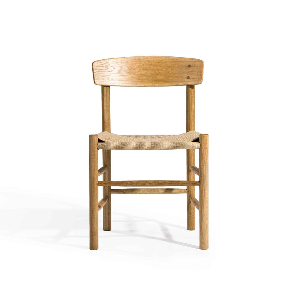 Wooden Dining Chair - Solid American Ash Woven Paper Cord Seat (CH9162) picket and rail