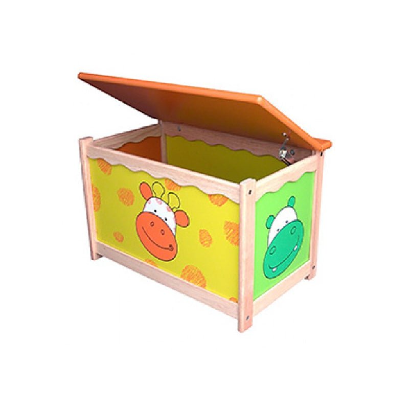 Wooden Toy Chest Box (IM42046) picket and rail
