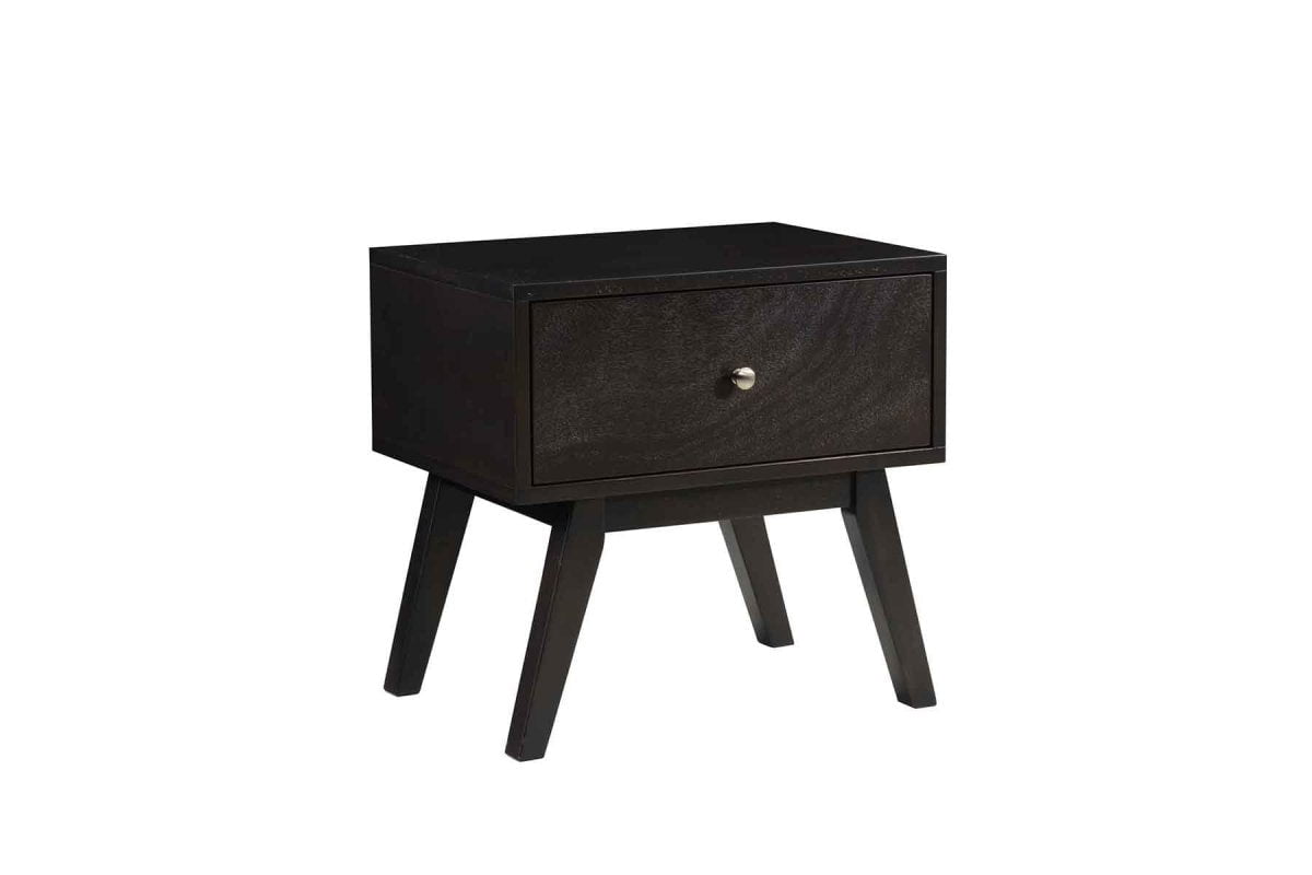 Yamagata 1 Drawer Solid Wood Night Stand (ITG-213) picket and rail