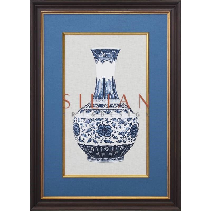 ZhiQiang - Blue And White Porcelain Decoration III (BQPT956-3) picket and rail